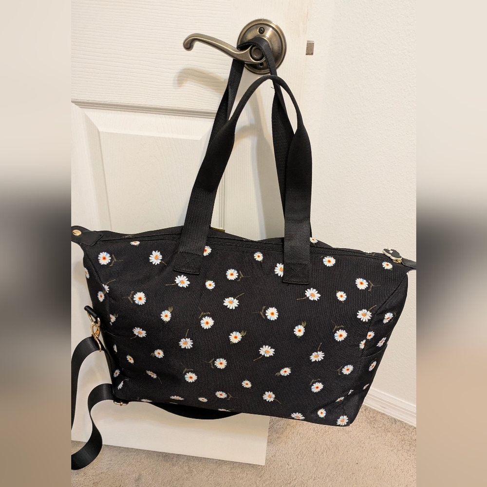 Alice + Olivia Black Floral Travel Bag Carry On